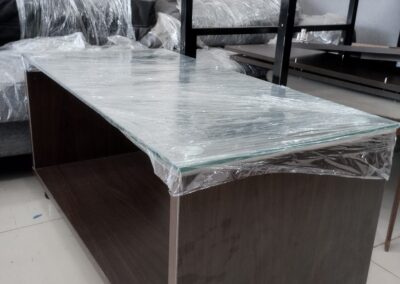 Glass top table